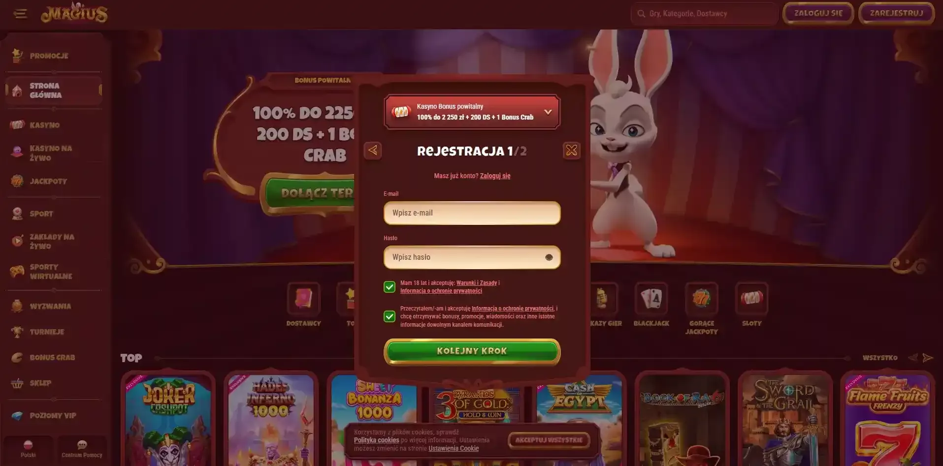 Magius bonus bez vkladu