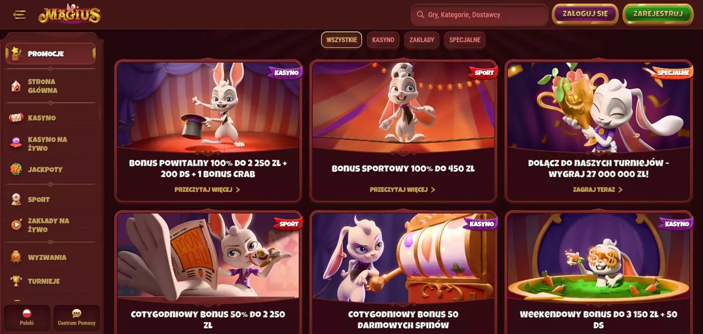 Magius befizetés nélküli bónusz