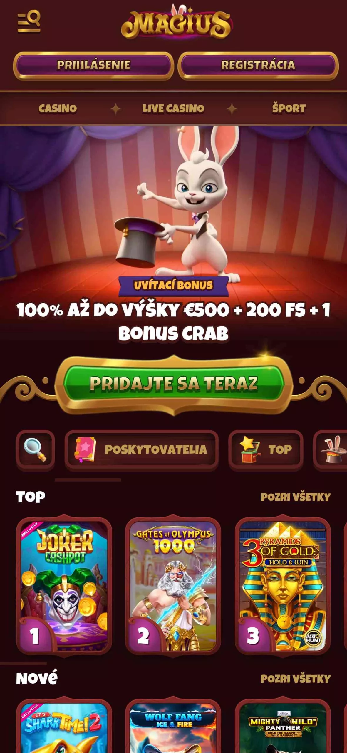 Magius στοιχήματα