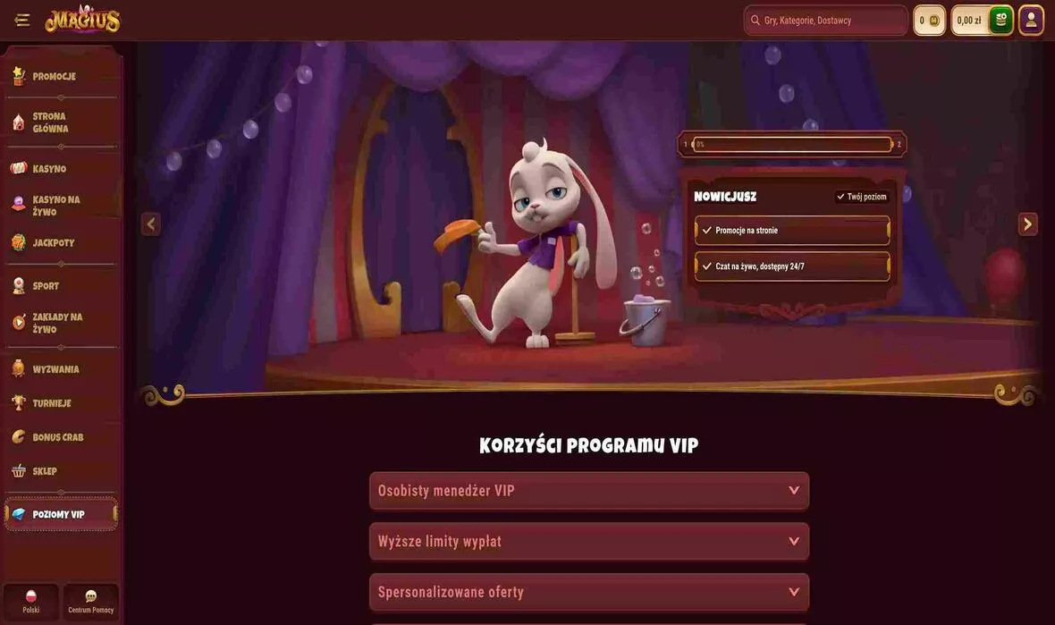 Magius befizetés nélküli бónusz